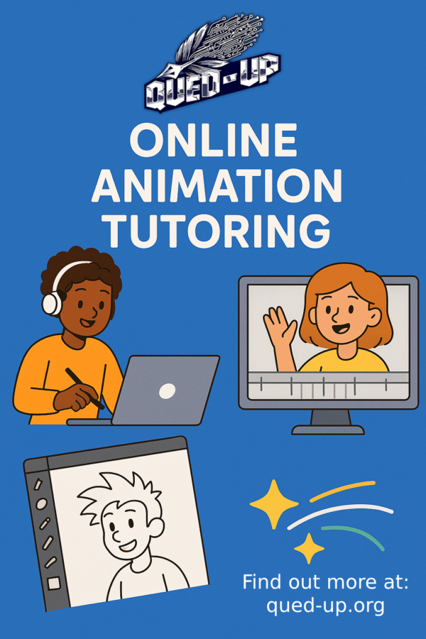 QUED-UP Flyer for Animation tutoring online