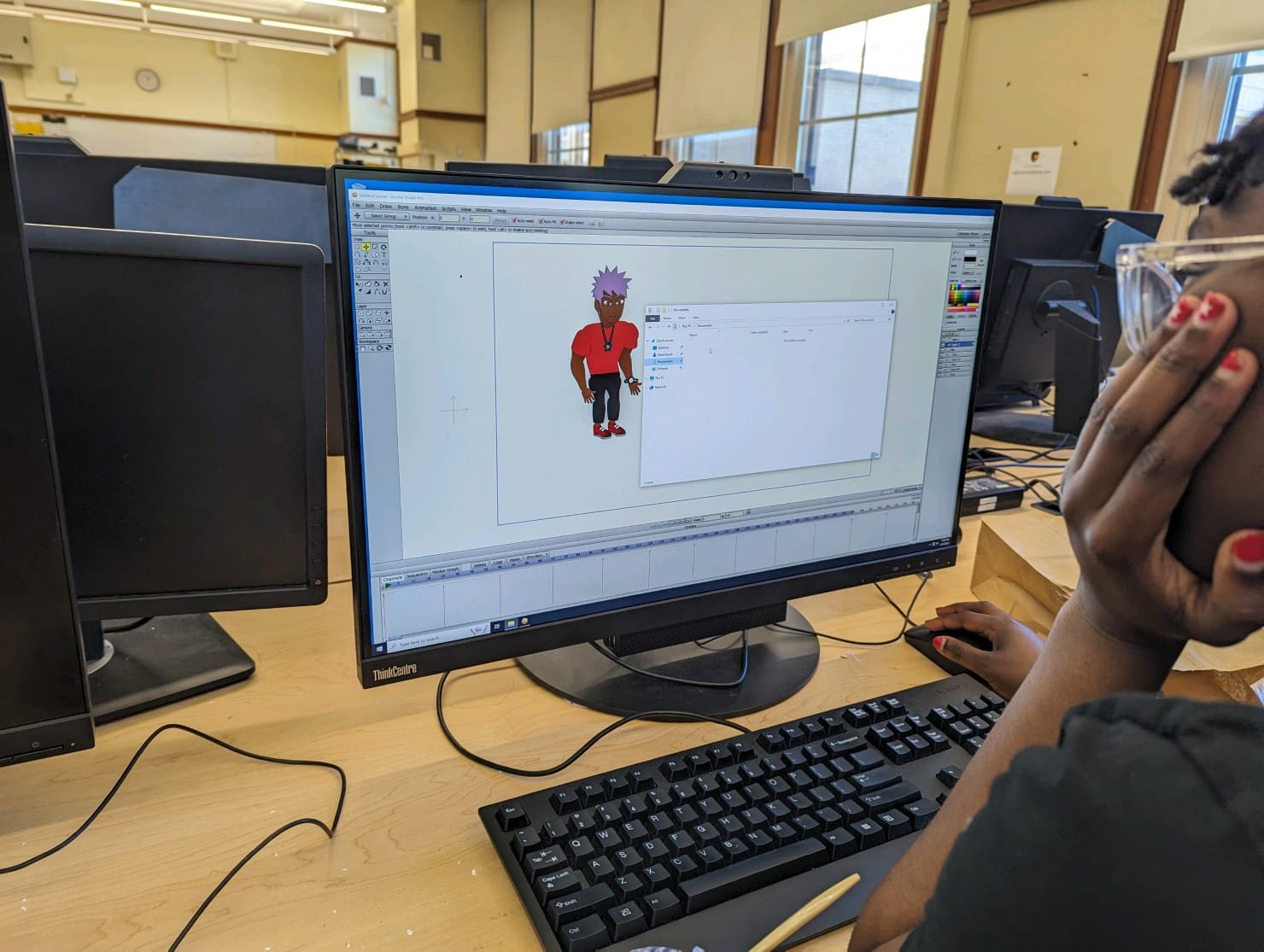 student learning from QUED-UP